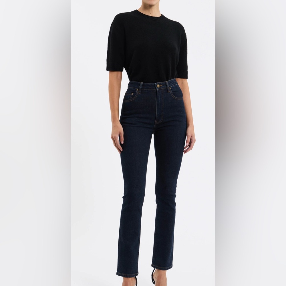 REBECCA VALLance Noamie Women's high rise straight leg Jeans NwT eu 24